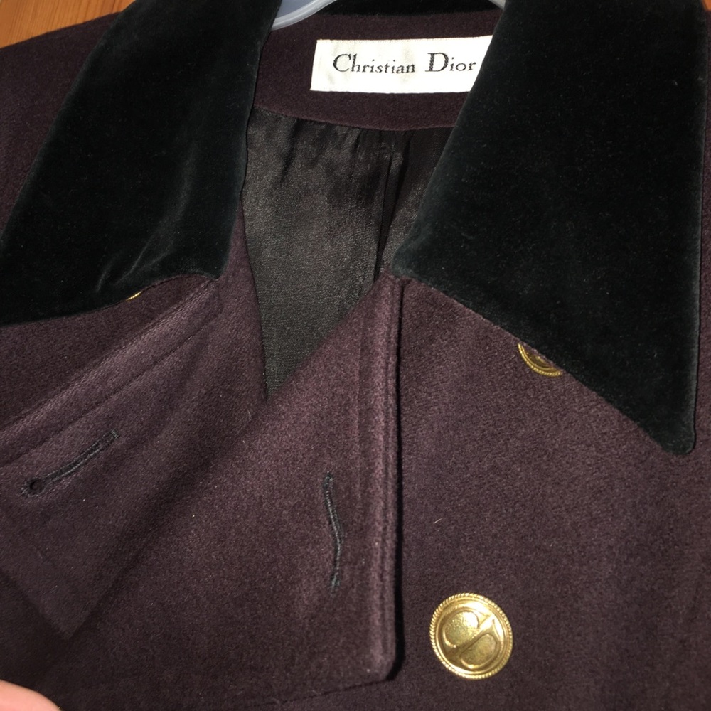 Vintage Christian Dior Military Style Coat! NWB! - Picture 5 of 8
