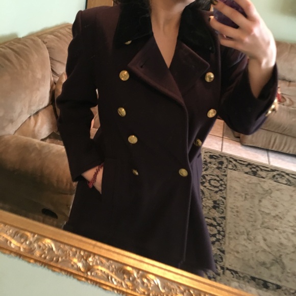 Vintage Christian Dior Military Style Coat! NWB! - Picture 7 of 8