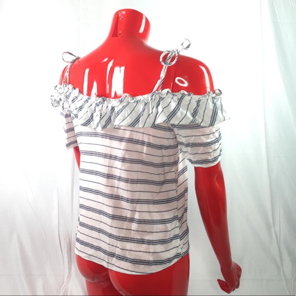 🔻2 for $10🔻Miss Love · cold shoulder rope stripe - Picture 4 of 8