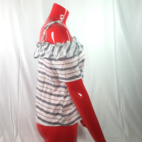 🔻2 for $10🔻Miss Love · cold shoulder rope stripe - Picture 3 of 8