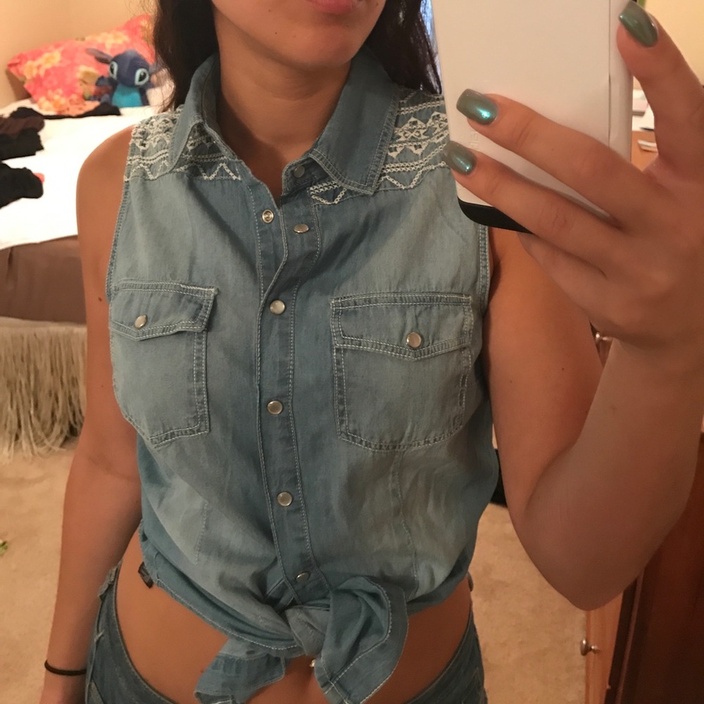 Denim tank
