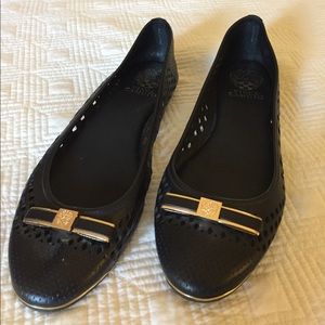 Vince Camuto Black Ballet Flats, Size 8M.