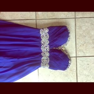 Royal blue, beaded, prom\event dress.