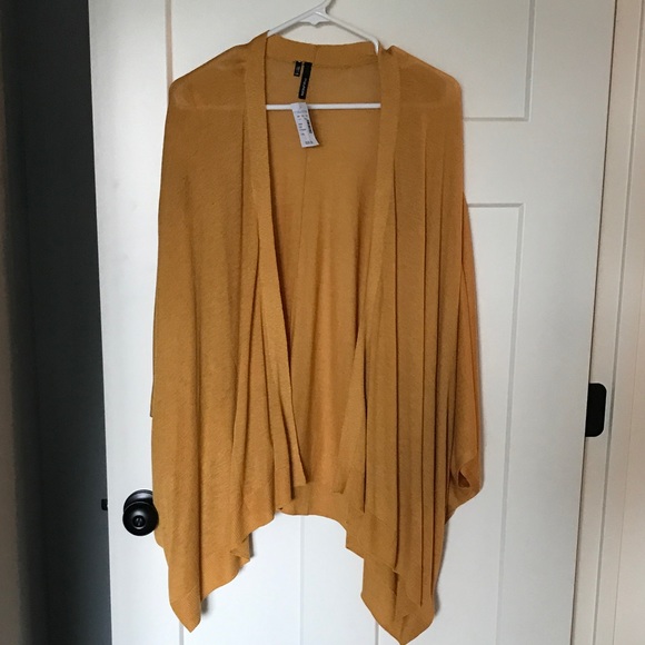 mustard kimono cardigan