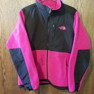 North Face Fuschia & Black Women's Fleece Jacket