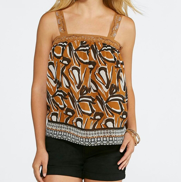 Border Tribal Bead Tank - Picture 1 of 3