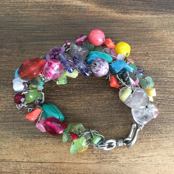 Multi-beaded twist bracelet - Picture 2 of 4