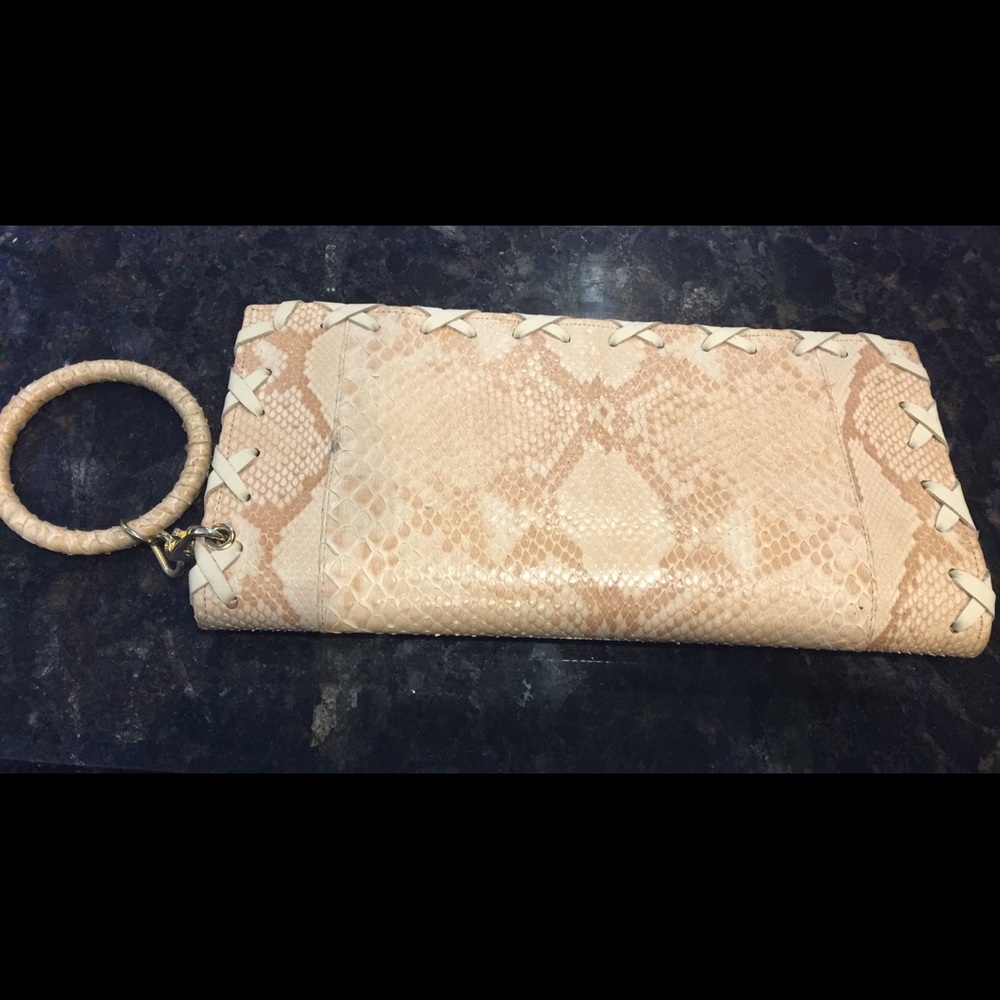 Ted Rossi Genuine Python Leather Clutch Wristlet - Picture 1 of 8