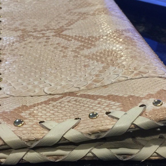 Ted Rossi Genuine Python Leather Clutch Wristlet - Picture 8 of 8