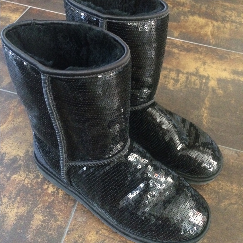Uggs black sequins