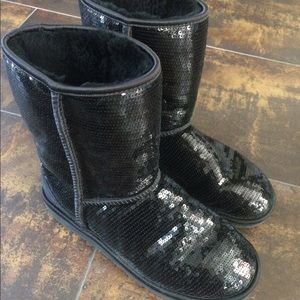 Uggs black sequins