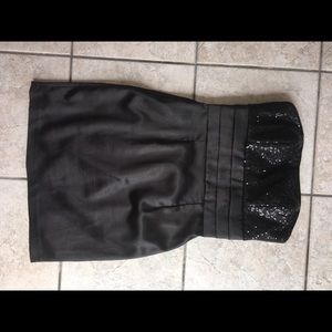 Size 3-4 thigh length Black Evening\ wedding dress