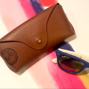 Ray Ban Blue and White Wayfarers