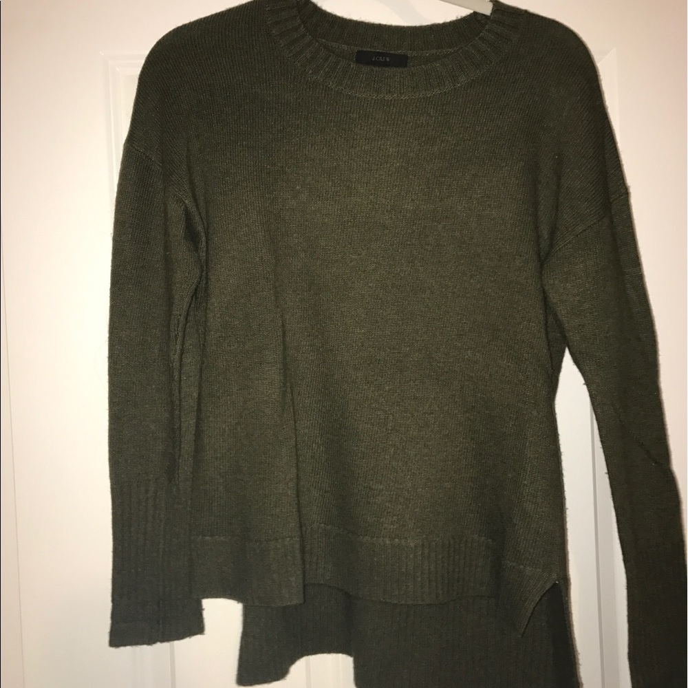 JCrew Olive Sweater Size S