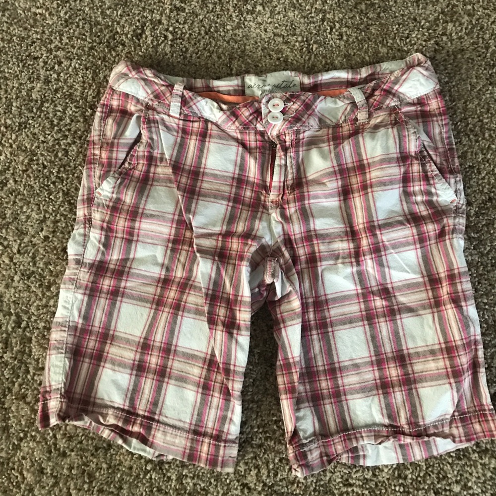 Plaid Bermuda shorts