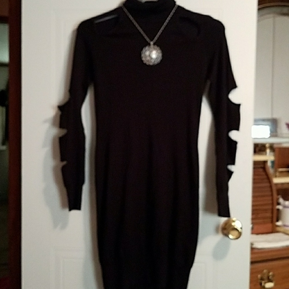Body C little blk sweater dress Sz M
