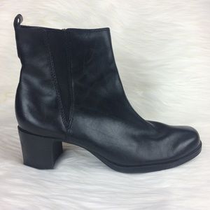 SOLD Clarks Black Leather Ankle Boots
