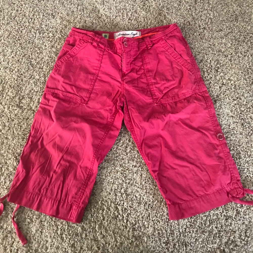 Pink American Eagle Capri
