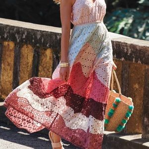 FLASH SALE ANTHROPOLOGIE // EYELET RAGA MAXI