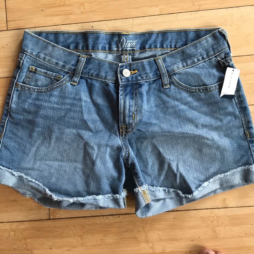 denim shorts