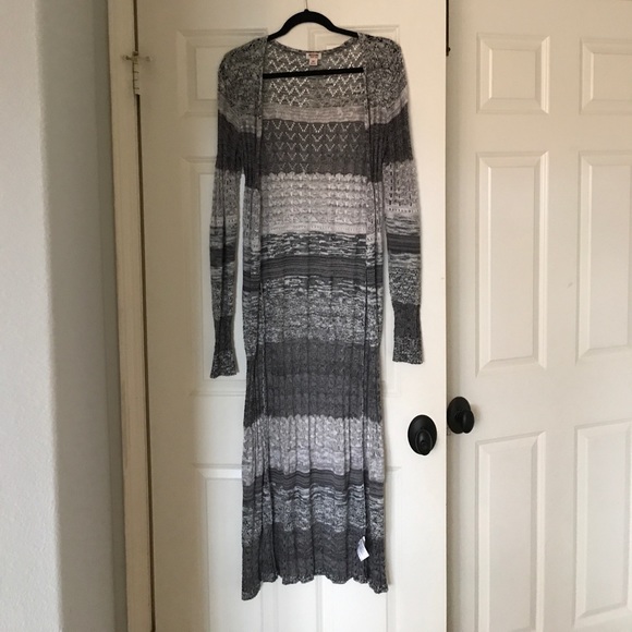 Mossimo Supply Co. Sweaters - Long grey cardigan