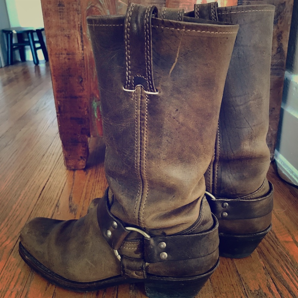 Frye harness boots