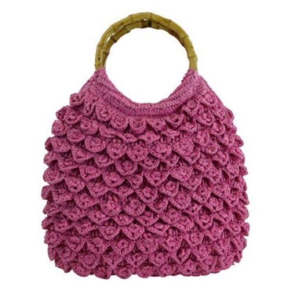 J Crew floral straw shoulder bag tote