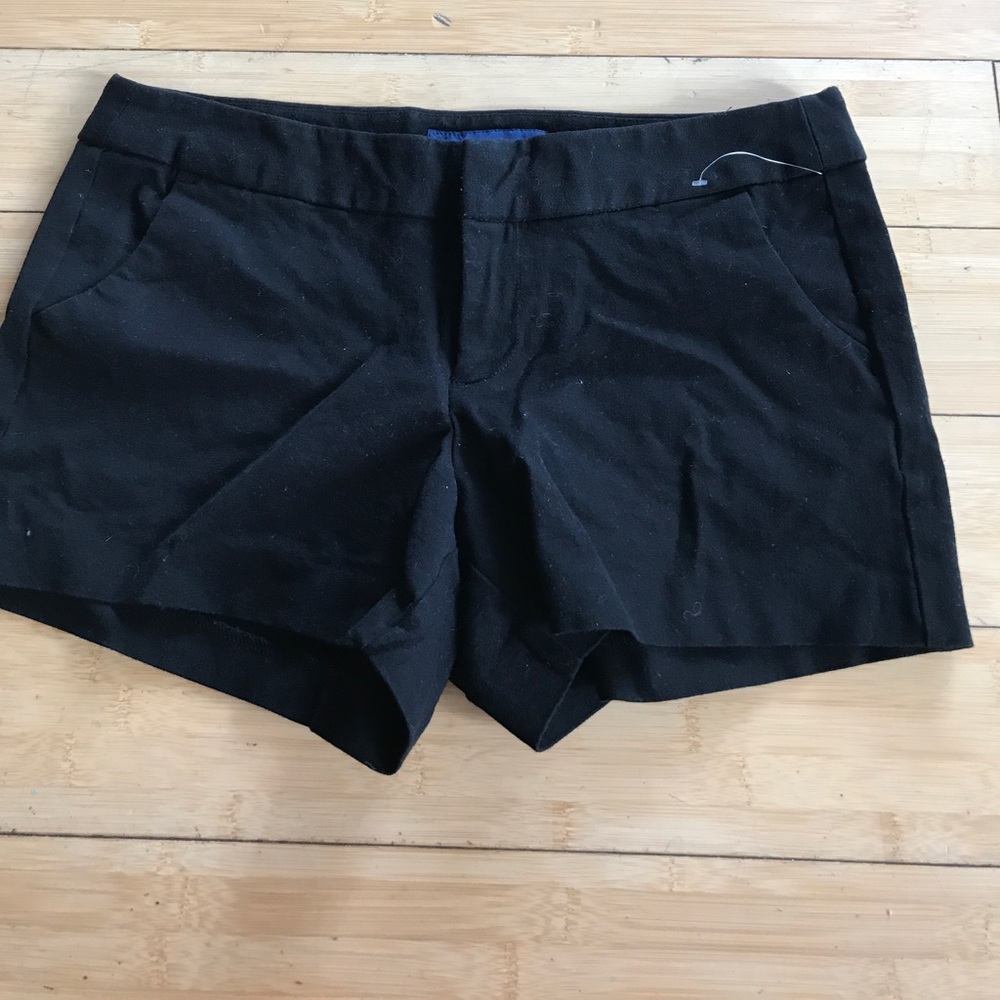 Black knit shorts