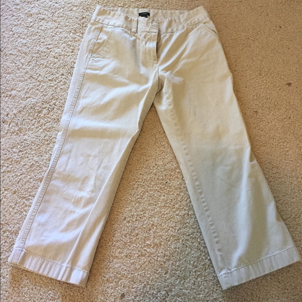 JCrew Favorite Fit Khaki Capri
