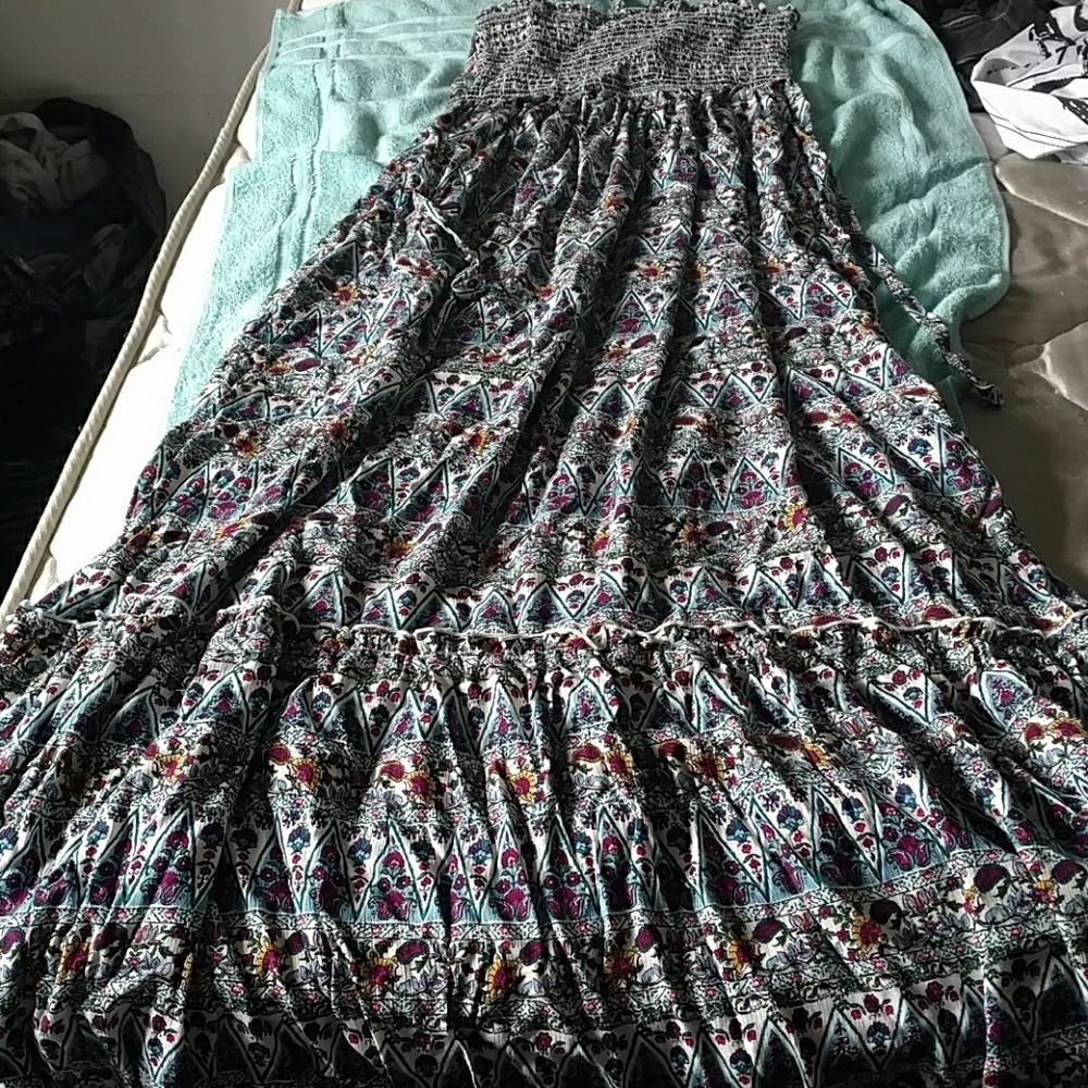 Bobeau floral print maxi dress