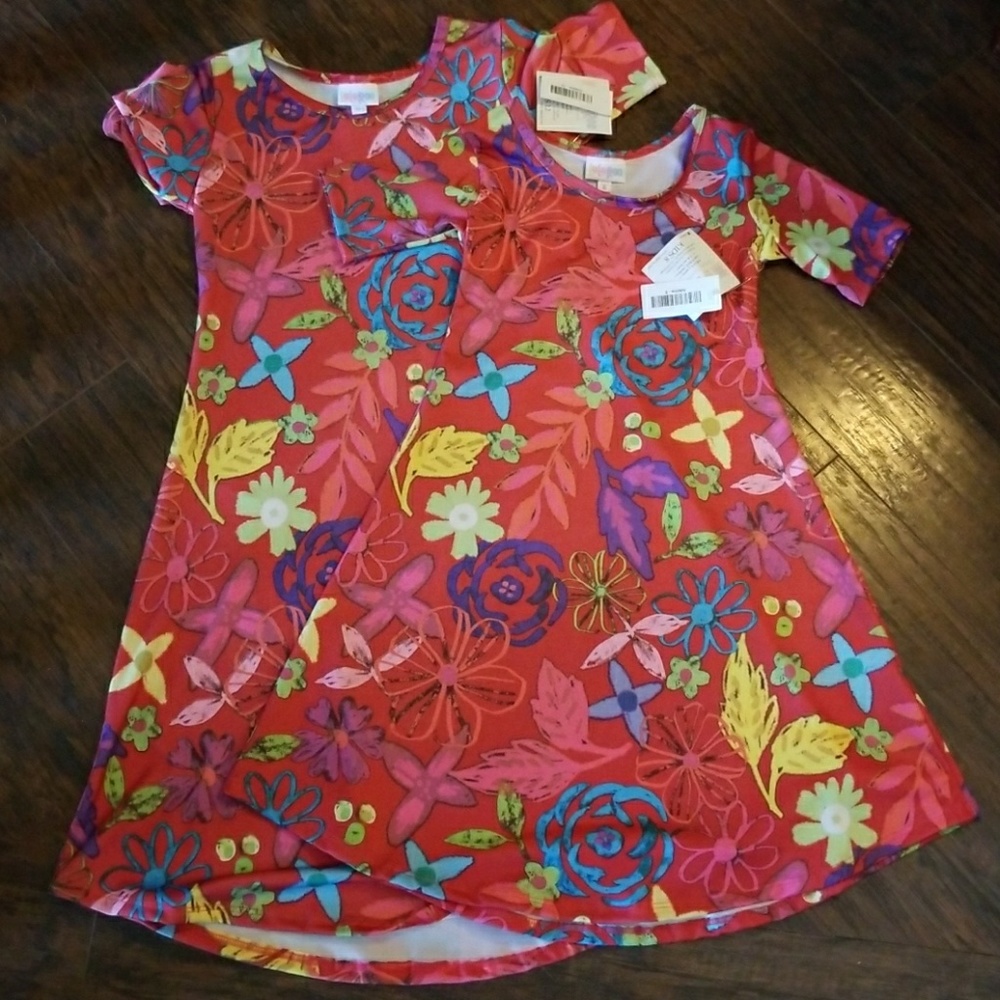 Lularoe Adeline Floral tunic dresses
