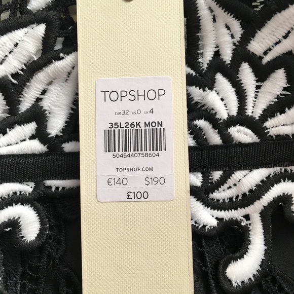 SOLD TopShop Floral Lace Dress - Picture 2 of 2