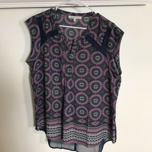 NWOT Multi Color blouse.