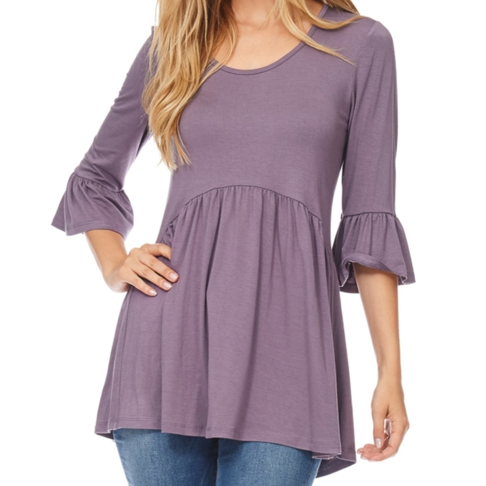 Empire waist flutter sleeve  Bailey top