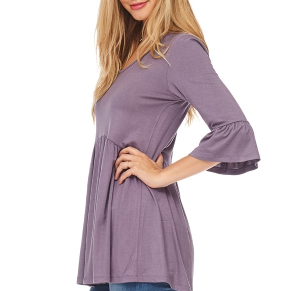 Empire waist flutter sleeve  Bailey top - Picture 2 of 3