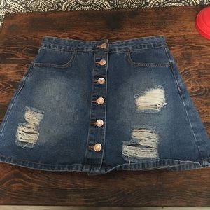 Denim skirt