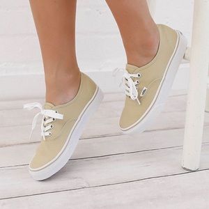 Vans Authentic Pale Khaki & White Size 7