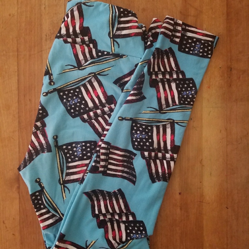 American Flag Lularoe Leggings - OS - **ultra rare
