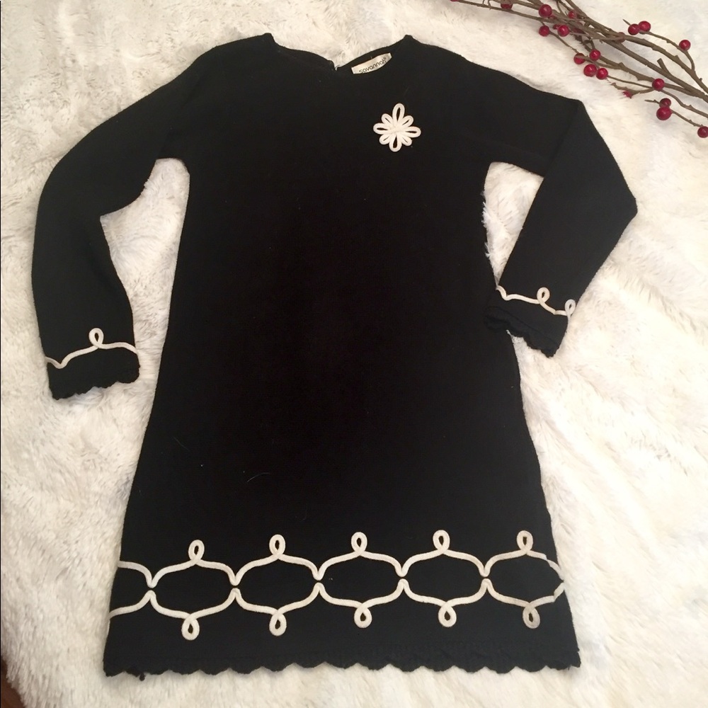 Girls Savannah knit dress EUC Size 5T