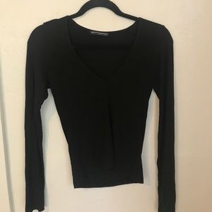 Long sleeve v neck brandy Melville