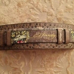 Ed Hardy leather bracelet