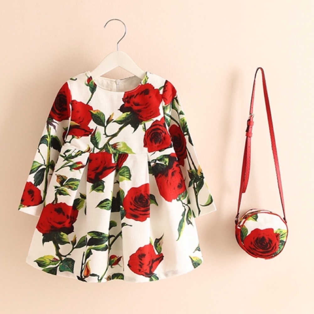 Long Sleeve Autumn Girls Dress