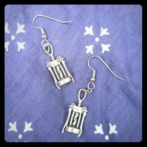 Wine Corkscrew Wine Key Earrings