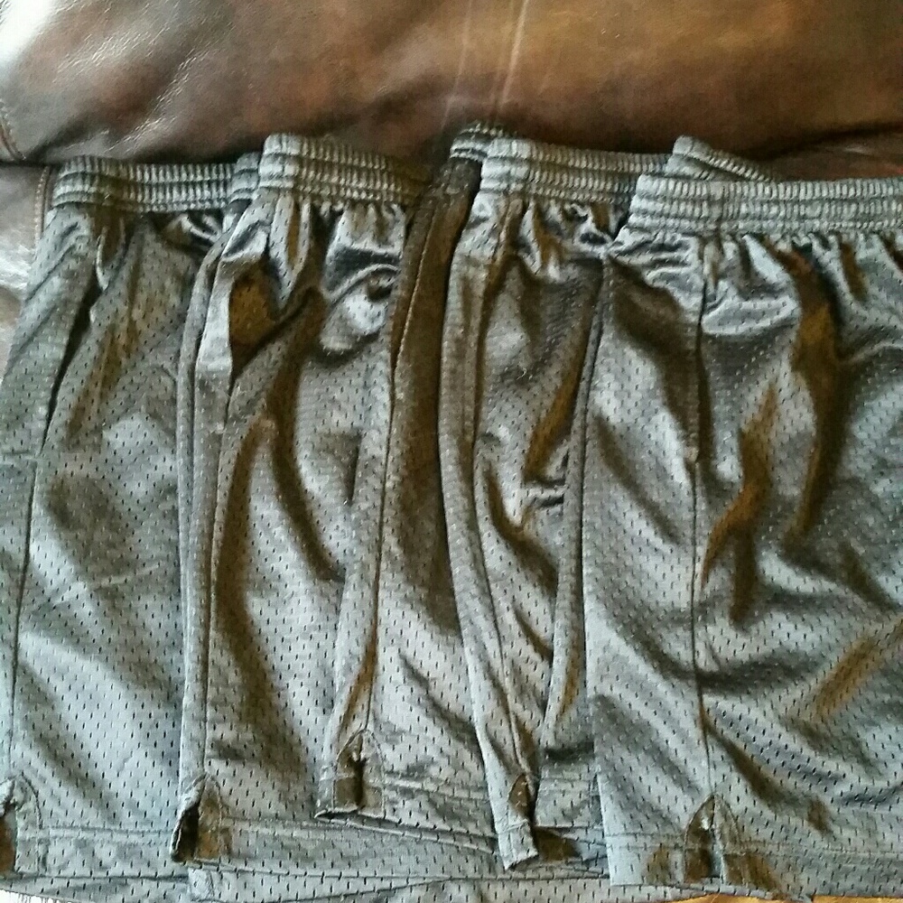 Bundle of 4 black mesh shorts