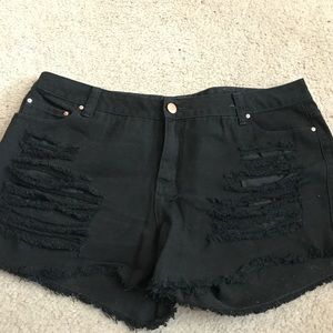 Black Jean Shorts 🖤