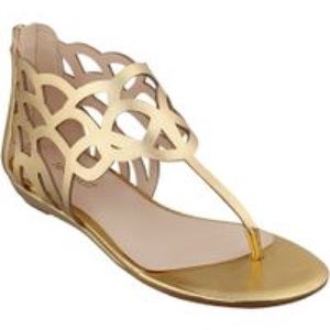 Nine West Wild child sandals in gold