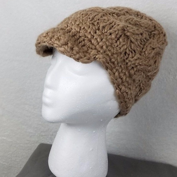Chaos Accessories - Chaos Missy Visor Beanie Tan Brown 100% Acrylic