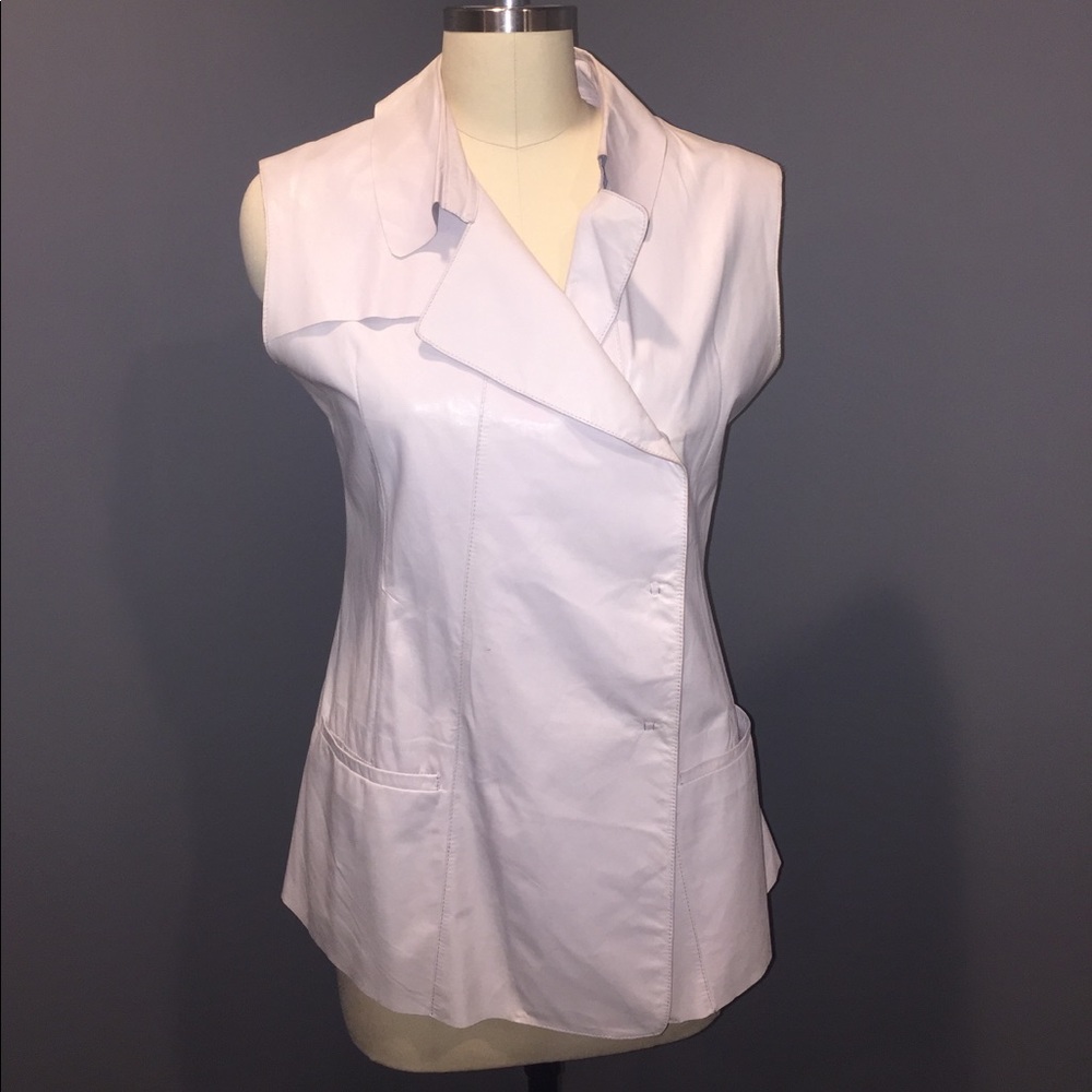 Italian leather vest