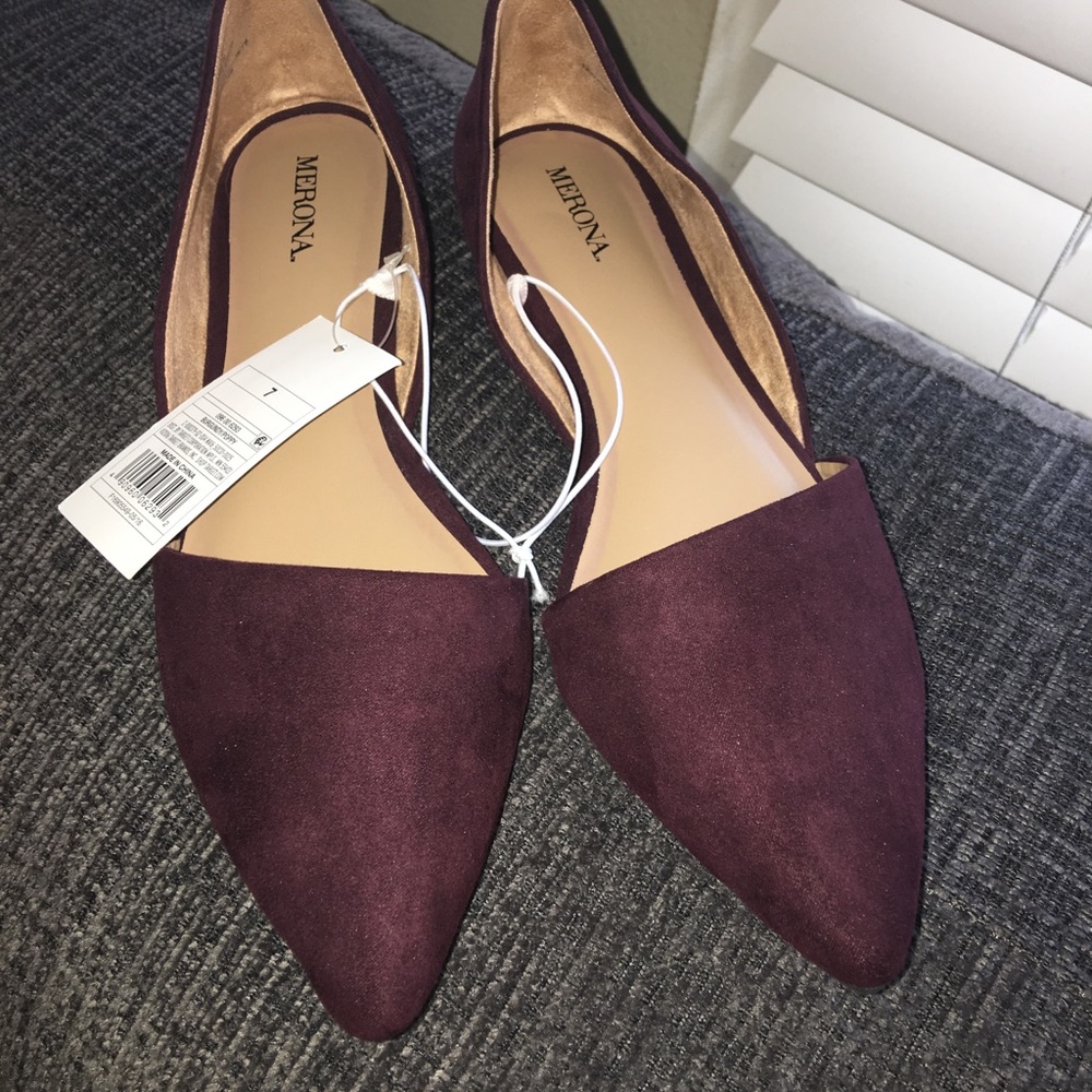 Burgundy Merona Poppy Flats
