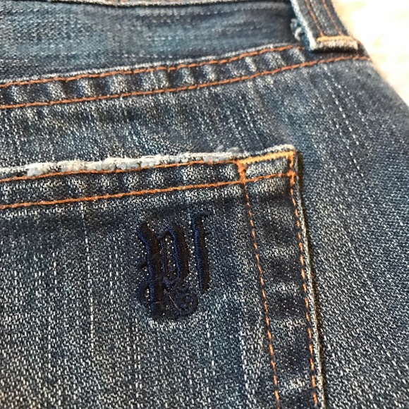 Planet Funk - Distressed Jean Shorts - Size 24 - Picture 2 of 6